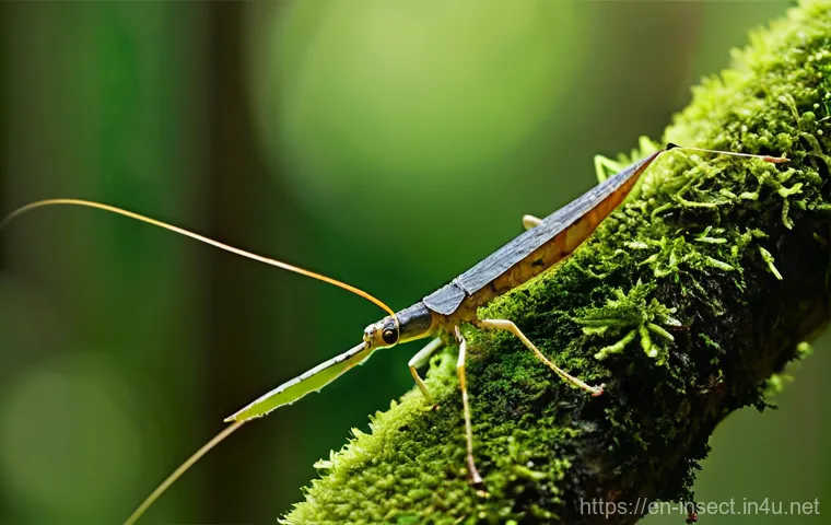 곤충 관련 유명 일화 - **Prompt: Master of Disguise: Stick Insect Mimicry**
    "A hyper-realistic, macro photograph of a s...